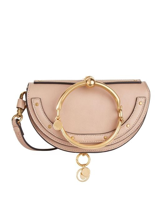 Chloé Small Nile Half-moon Bag in Natural | Lyst