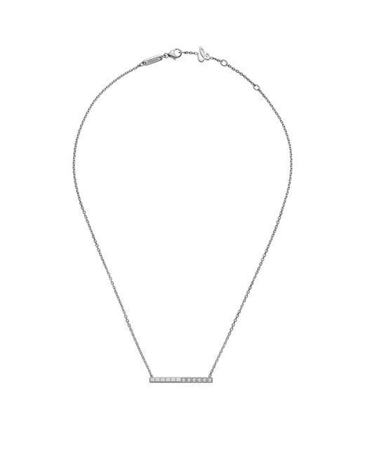 Chopard Metallic And Diamond Ice Cube Necklace