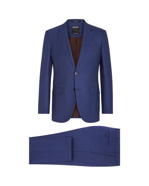 Zegna Blue Wool Centoventimilia 2-piece Suit for men