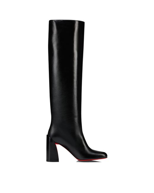 Christian Louboutin Black Janitta 85 Leather Boots