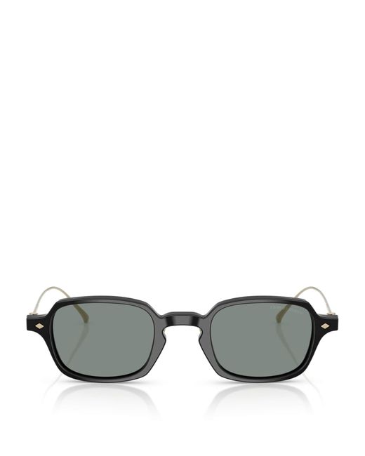 Giorgio Armani Gray Rectangle Sunglasses for men