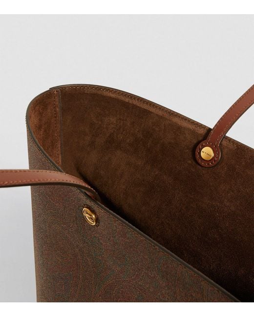 Etro Brown Maxi Leather Essential Tote Bag