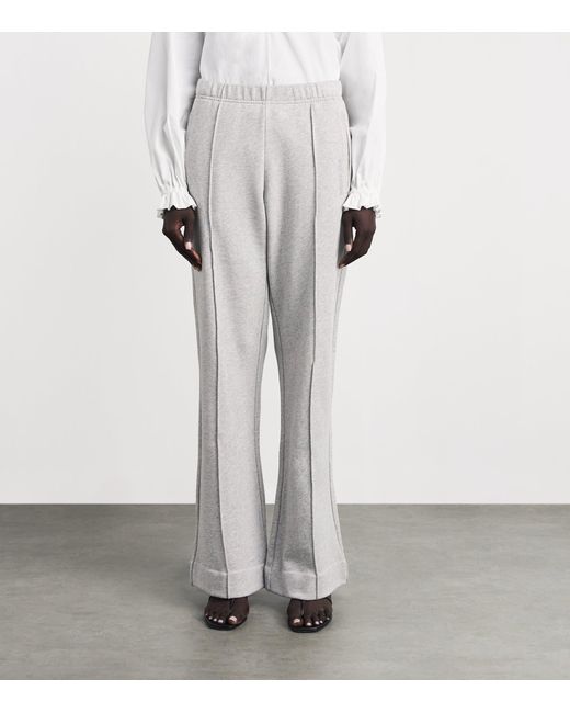 Acne Gray Cotton Logo Sweatpants