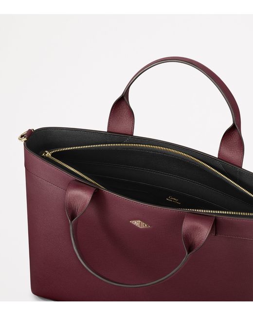 Cartier Purple Leather Losange Document Holder