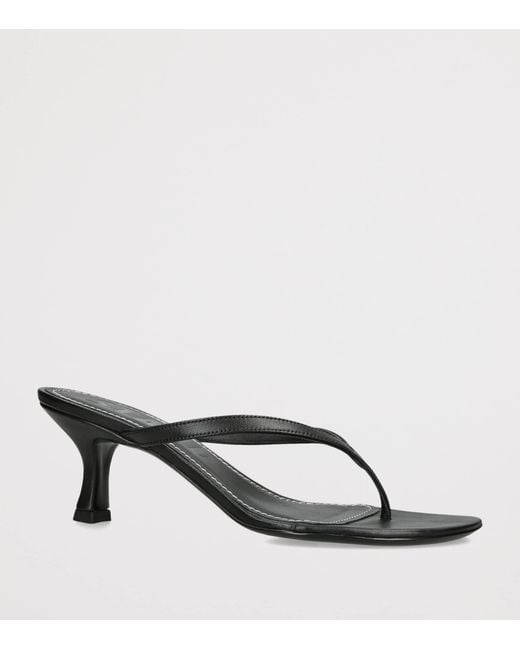 Staud Black Freja Kitten Heel Sandals 60