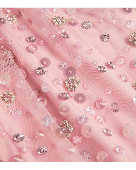 Jenny Packham Pink Exclusive Embellished Gown