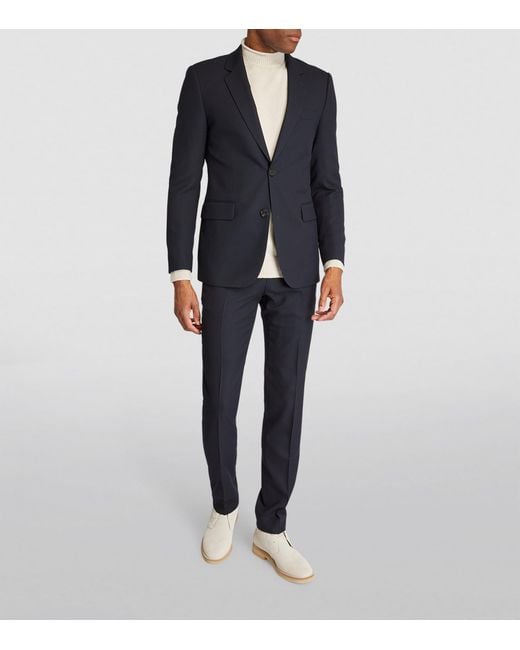 Sandro Blue Wool Suit Trousers for men