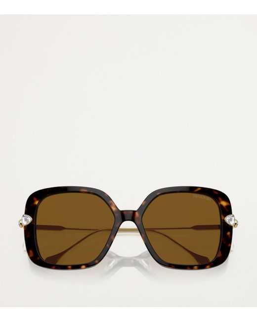 Swarovski Brown Oversized Sk6011 Sunglasses