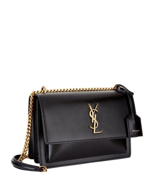 Saint Laurent Black Medium Sunset Shoulder Bag