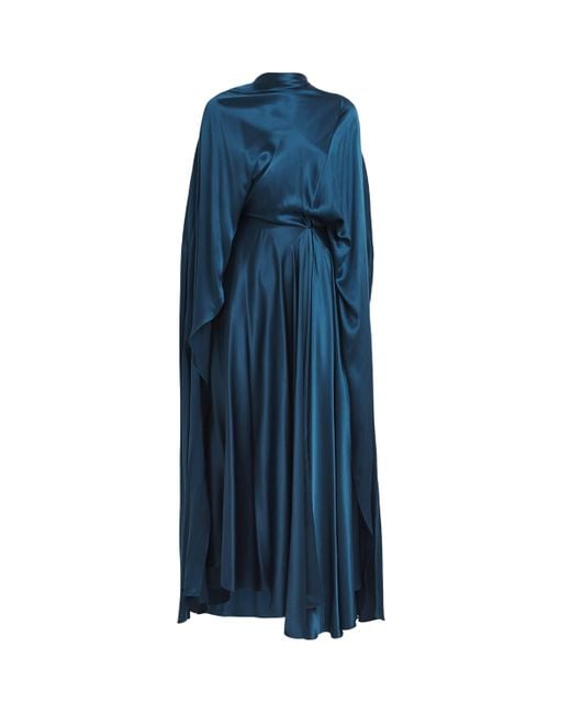 Roksanda Blue Cape-Detail Andromeda Dress