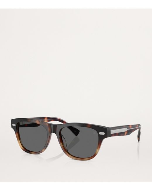 Brunello Cucinelli Gray Acetate Sunglasses for men