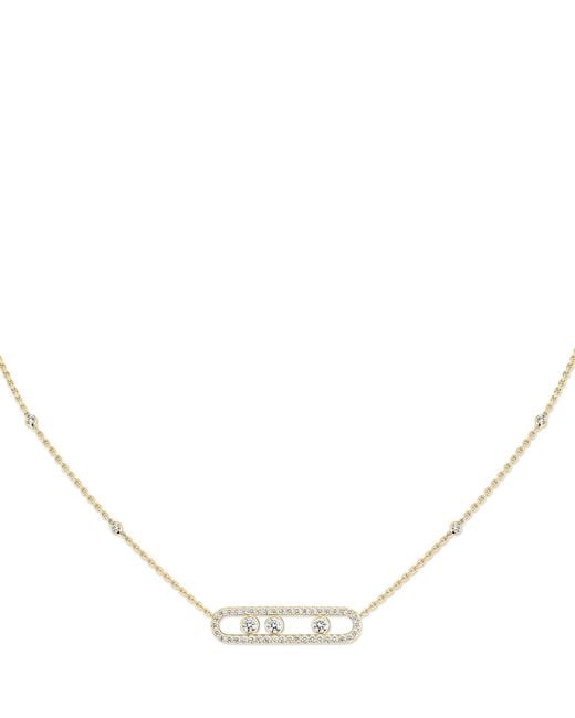 Messika Natural Move Classique And Diamond Pavé Necklace