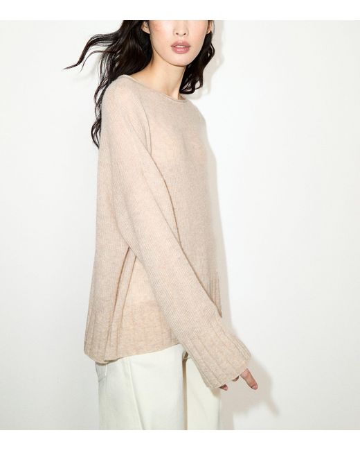 MAX&Co. Natural Linen Boat-Neck Sweater