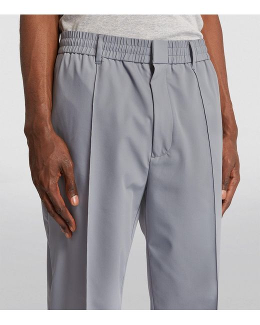 Emporio Armani Gray Travel Essentials Trousers for men