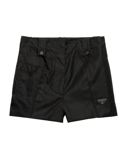 Prada Black Re-Nylon Shorts
