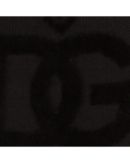 Dolce & Gabbana Black Dg Logo Slippers for men