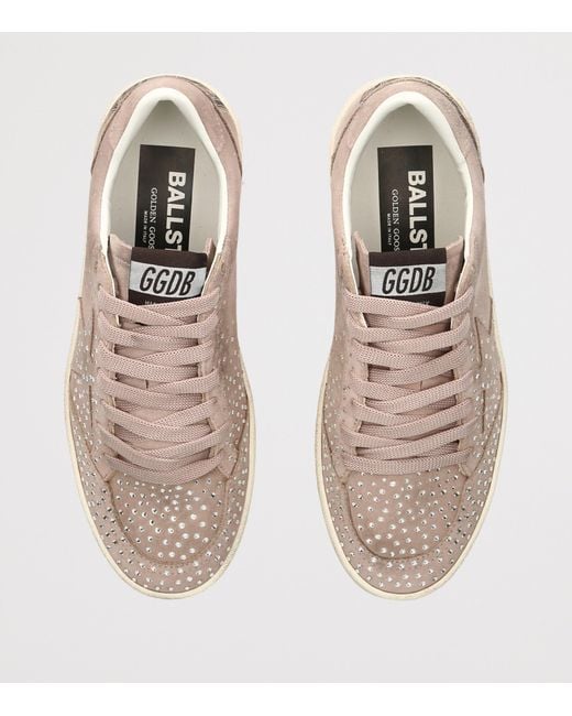 Golden Goose Deluxe Brand Pink Suede Ball Star Sneakers