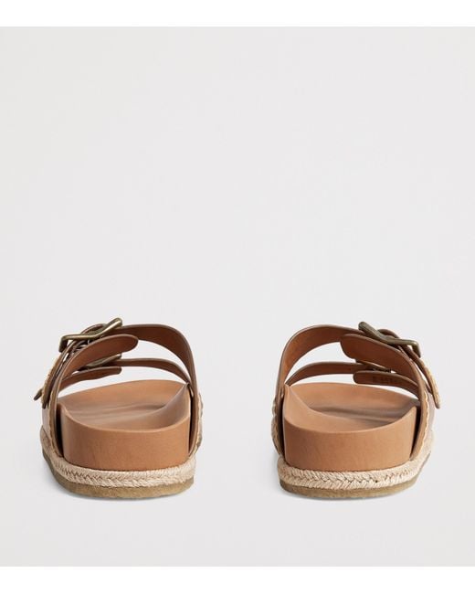 Polo Ralph Lauren Brown Leather Turbach Sandals for men