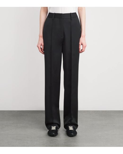 Claudie Pierlot Black Straight Tailored Trousers