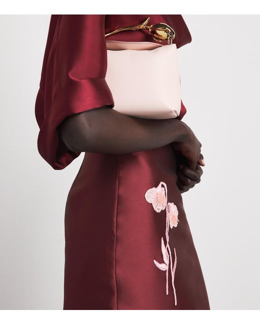 Erdem Mikado Embroidered Midi Skirt