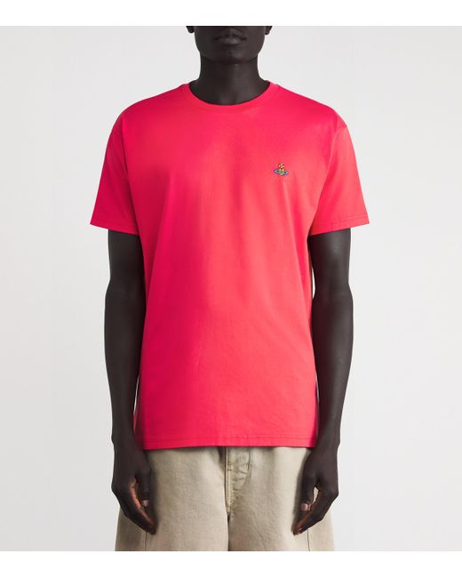 Vivienne Westwood Pink Organic Cotton Orb T-Shirt for men