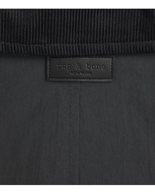 Rag & Bone Black Down-Filled Derrick Shirt Jacket for men