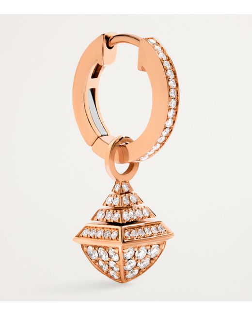 Marli New York Metallic Mini And Diamond Cleo Rev Drop Earrings