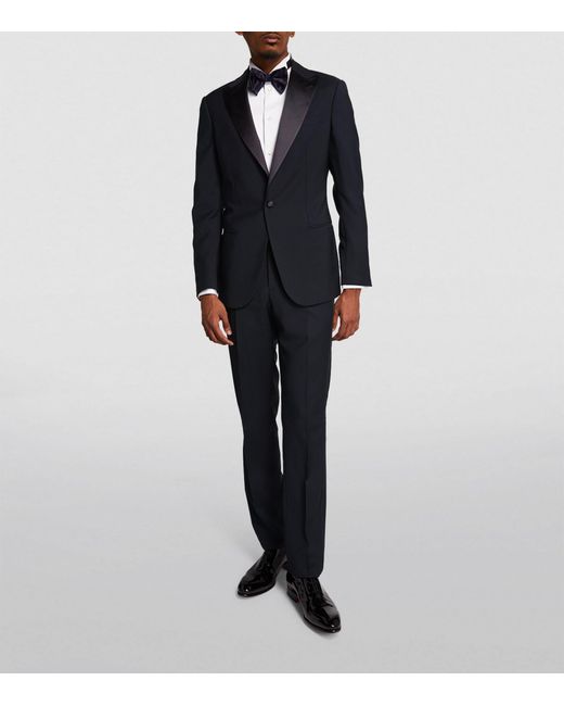 Giorgio Armani Black Virgin Wool-silk 2-piece Soho Tuxedo for men