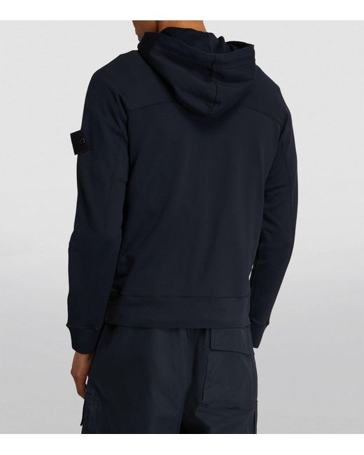 Stone Island Blue Ghost Piece Hoodie for men