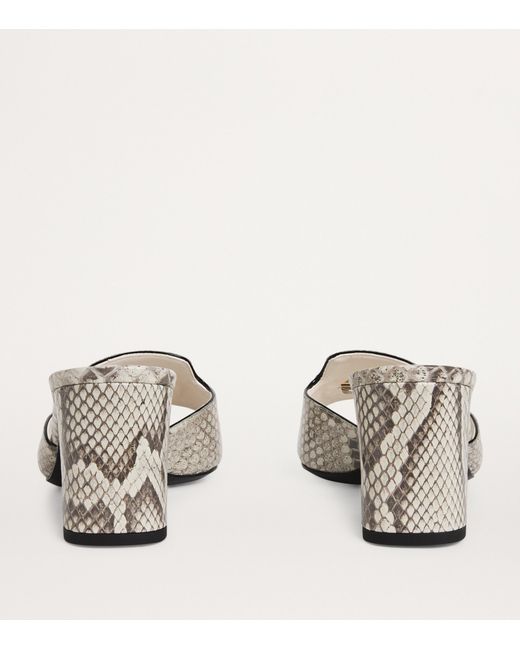 Dolce & Gabbana Multicolor Snakeskin Abaya Sandals 60