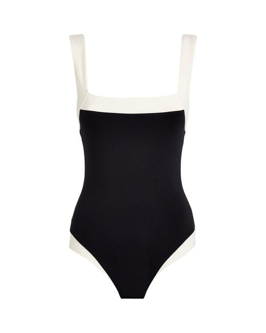 Marysia Swim Black Bianco Maillot Swimsuit