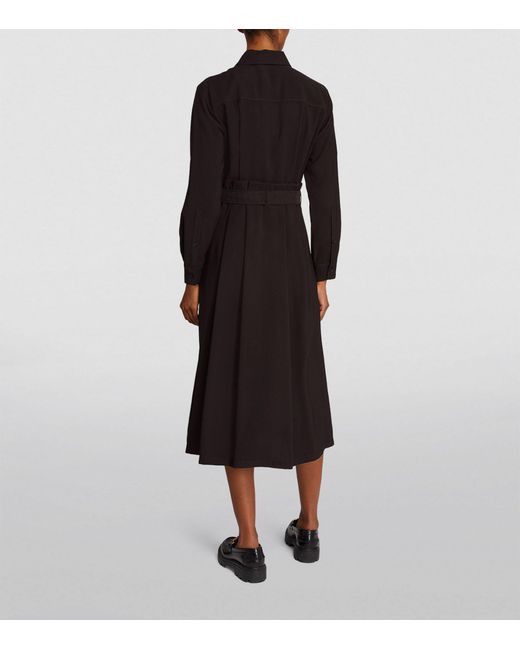 MAX&Co. Black Armilla Midi Shirt Dress