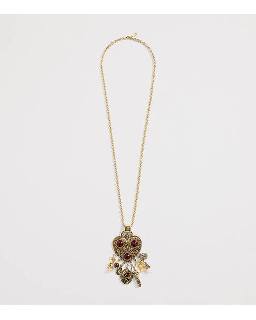 Chloé Metallic Eclectic Charm Necklace