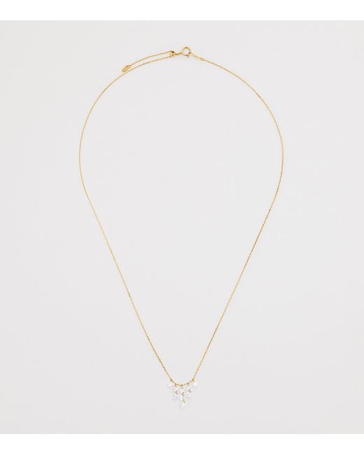 PERSÉE Metallic And Diamond Céleste Triangle Necklace