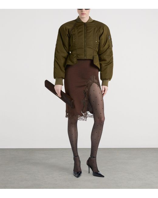 Balmain Green Signature Bomber Jacket