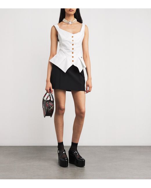 Vivienne Westwood White Monday Corset Top