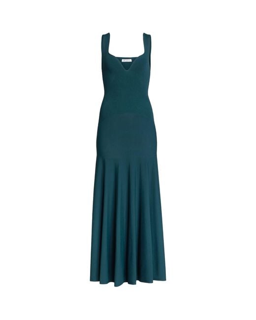 Alaa Fit-And-Flare Dress in Green | Lyst