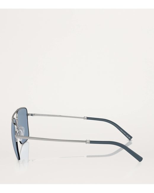 Oliver Peoples Blue Metal R-2 Sunglasses for men