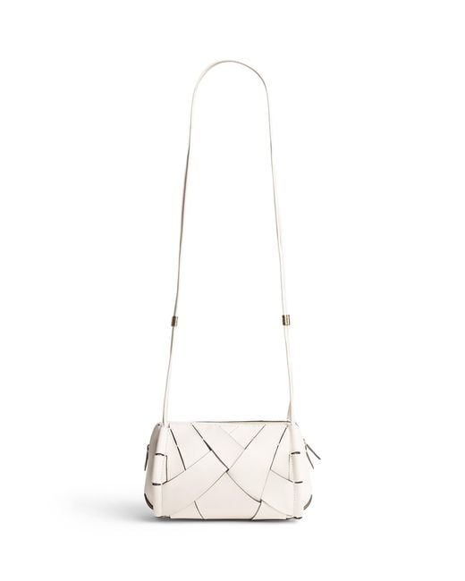 Ulla Johnson White Leather Charlotte Camera Bag