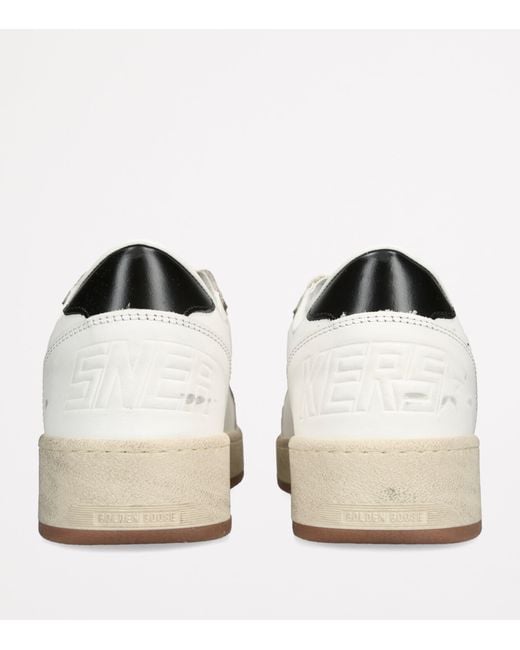 Golden Goose Deluxe Brand White Leather Ball Star 2 Sneakers for men