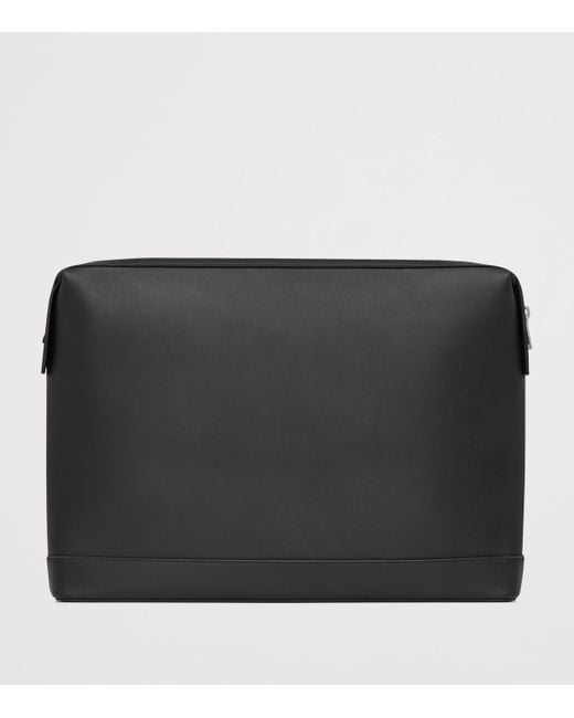 Saint Laurent Black Leather Paris Pouch for men