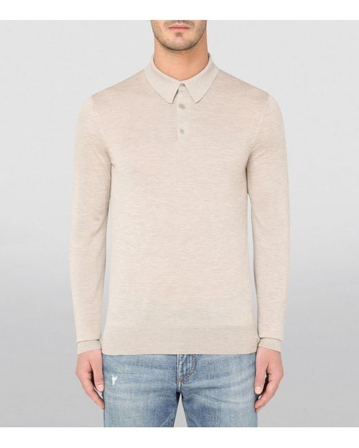 Dolce & Gabbana White Cashmere Polo-Style Sweater for men