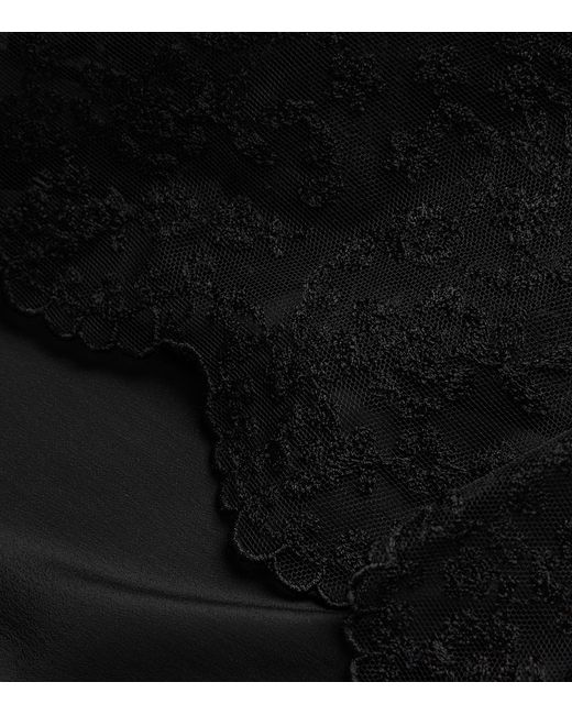 Simone Rocha Black Lace-detail Slip Dress