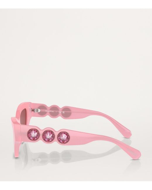 Swarovski Pink Acetate Sk6021 Sunglasses