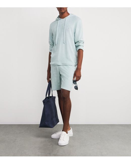 Vilebrequin Blue Terry Cotton Therapy Hoodie for men