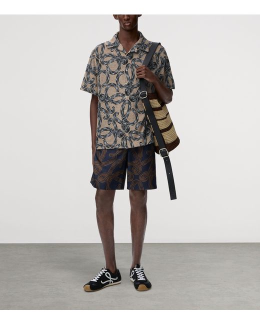 Loewe Gray X Paula' Ibiza Terry Anagram Shirt for men
