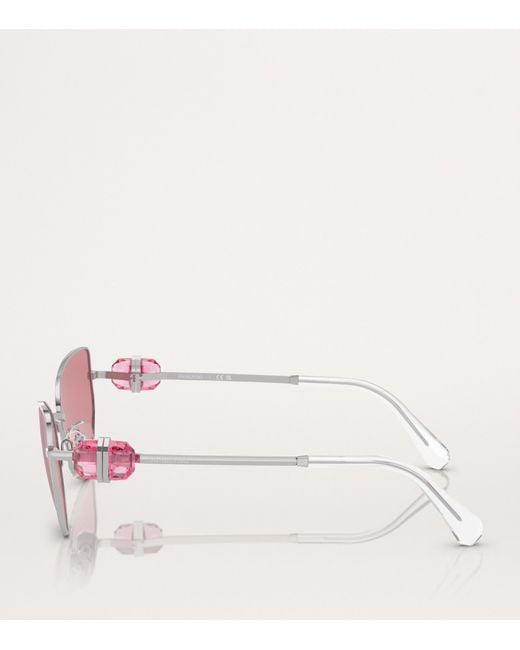 Swarovski Pink Cat Eye Sk7003 Sunglasses