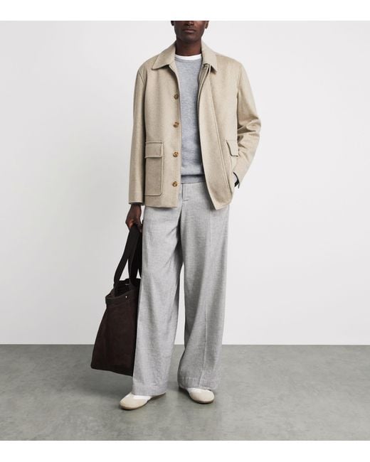 Lardini Natural Virgin Wool Jacket for men