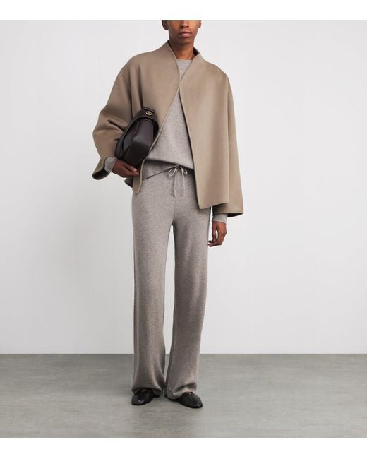 Soft Goat Brown Wool-Cashmere Short Jacket