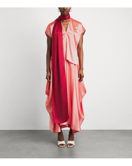 Roksanda Red Satin Nava Top
